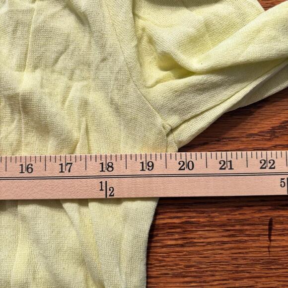 AMS Pure Flowy Open Cardigan Lemon Women's Size L Boho, Peasant NWT - Picture 11 of 15